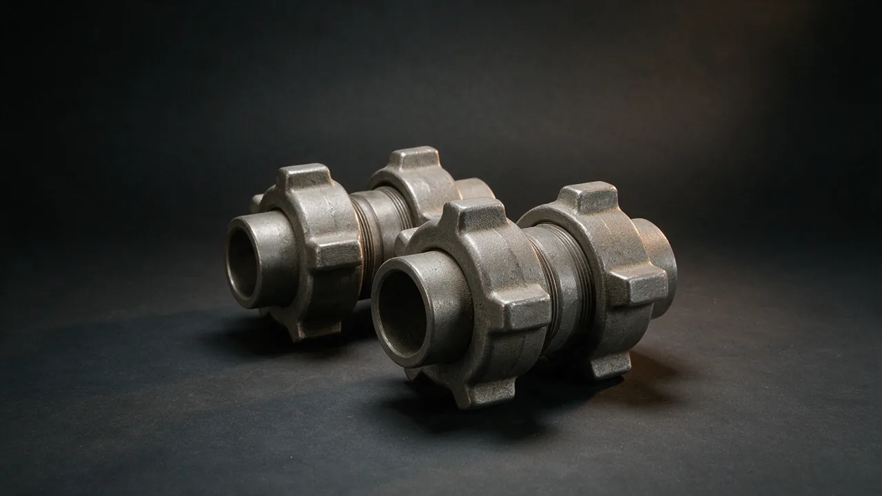 Hammer unions with coarse trapezoidal threads and large external lugs for a hammer