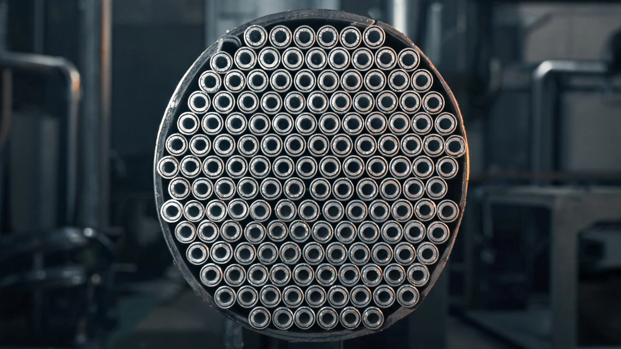 Boiler and heat exchanger tube bundles with dense small-diameter tubes
