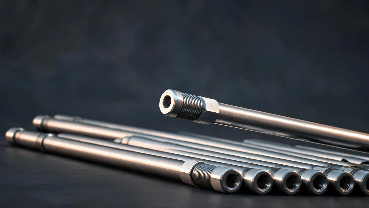 API sucker rods with forged upset ends and screwed-on couplings