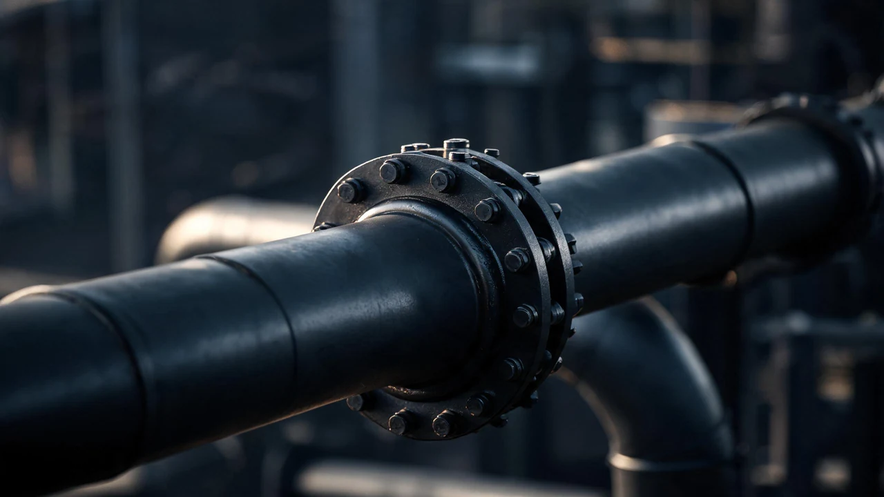 Seamless carbon steel pipe in a refinery process line with flanged connections