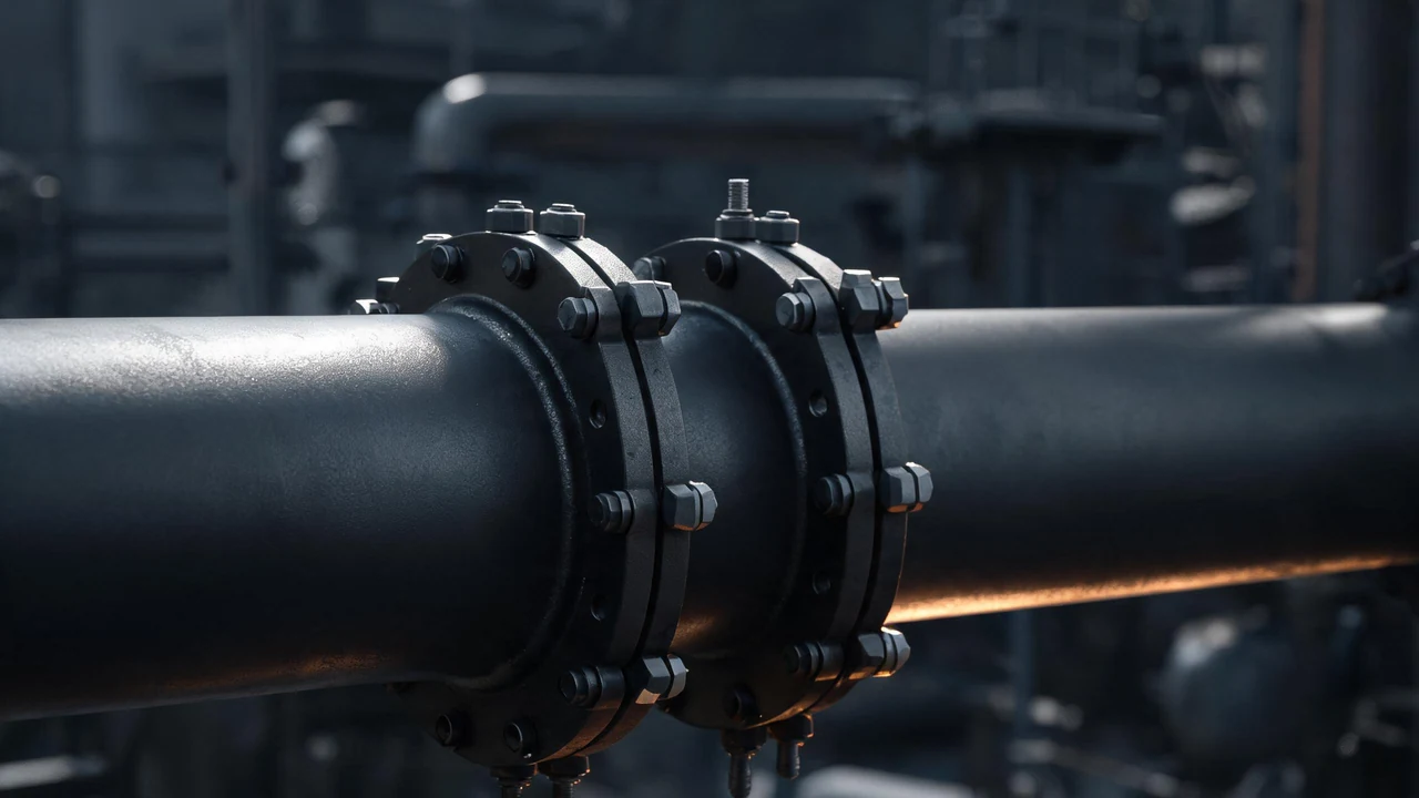 ASTM A106 Grade B seamless carbon steel pipe in a high-temperature refinery process line