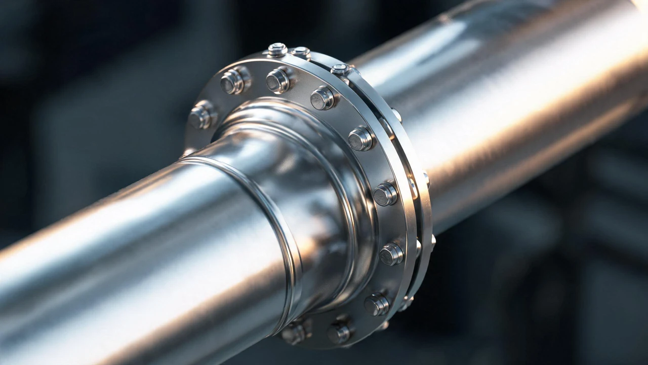 ASTM A312 TP316L stainless steel pipe in a chemical processing plant